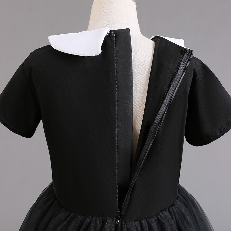 Srijeda Haljine za djevojačke zabave Dječja večernja zabava Kostim od tila Dječja školska ležerna odjeća Crna odjeća za noć vještica Cainival