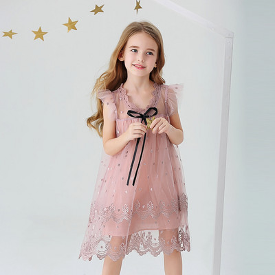 Ljetna haljina za djevojčice Rođendanska odjeća princeze sa šljokicama Odjeća od tila Dječji ležerni ružičasti kostim Dječja večernja zabava Vestido Vjenčanica 3-8T