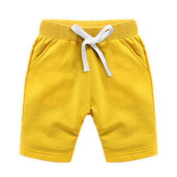 Гореща разпродажба Пет минути на момчешки панталони Летни детски спортни развлекателни плажни шорти Панталони с шнурове Дрехи в бонбонени цветове 2-10 години