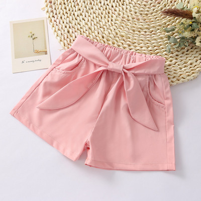 Ležerne široke jednobojne kratke hlače Tinejdžerke Nošenje na otvorenom Kratke hlače Ljeto Novi stil Jednostavne široke svestrane kratke hlače za dijete od 2-7 godina