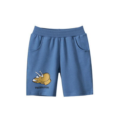 1-9T Letné chlapčenské šortky s potlačou dinosaurov, oblečenie pre batoľatá a chlapcov, bavlnené krátke nohavice, ležérne nohavice s dolnou časťou, streetwear