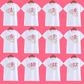 Dječje Djevojčice Ljetne rođendanske majice s brojevima Majica kratkih rukava Veličina 1-12 godina Dječje majice za zabavu Rođendanski darovi za djevojčice