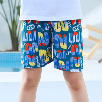 Бански костюм за момче Летни бански гащи за момче Детски бански плажни шорти от поплин за момичета Детски къси панталони 4 6 8 10 12 14 години