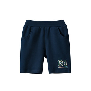 2023 Летни детски модни къси панталони с щампи на букви за момчета 100% памук Спортни ежедневни панталони 1-9 години Деца Момчета Момичета