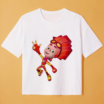 Μόδα Νέα Παιδικά Ρωσικά κινούμενα σχέδια The Fixies Αστείο μπλουζάκι μωρό αγόρια/κορίτσια καλοκαιρινά μπλουζάκια κοντομάνικο μπλουζάκι παιδικά χαριτωμένα ρούχα