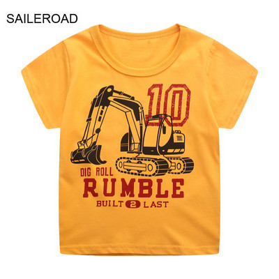 SAILEROAD 2023 Nova ljetna majica kratkih rukava Pamučne majice kratkih rukava s crtanim filmovima dinosaura Majice s kratkim rukavima Dječje majice Dječje Dječja odjeća