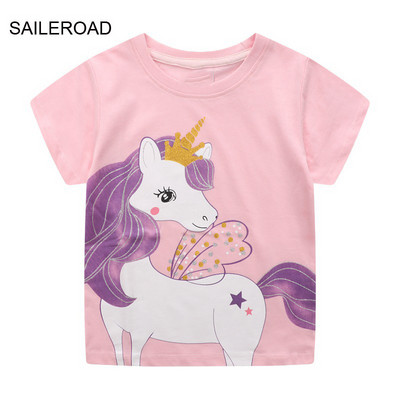 SAILEROAD 2023 Nova ljetna majica kratkih rukava Pamučne majice kratkih rukava s crtanim filmovima dinosaura Majice s kratkim rukavima Dječje majice Dječje Dječja odjeća