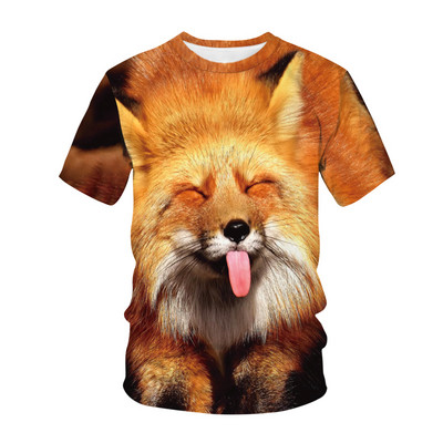 Kawaii Animals Dog 3D Printed Детска тениска Модна ежедневна тениска с карикатури Момчета Момичета Harajuku Детско облекло за момичета