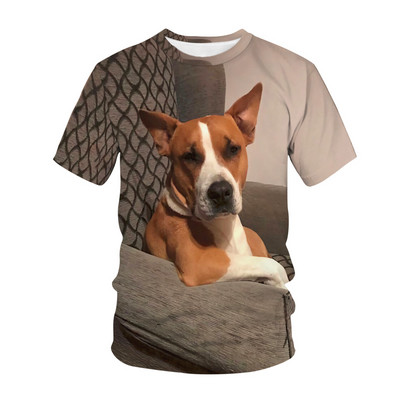 Kawaii Animals Dog 3D Printed Детска тениска Модна ежедневна тениска с карикатури Момчета Момичета Harajuku Детско облекло за момичета