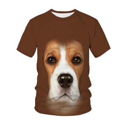 Kawaii Animals Dog 3D Printed Детска тениска Модна ежедневна тениска с карикатури Момчета Момичета Harajuku Детско облекло за момичета
