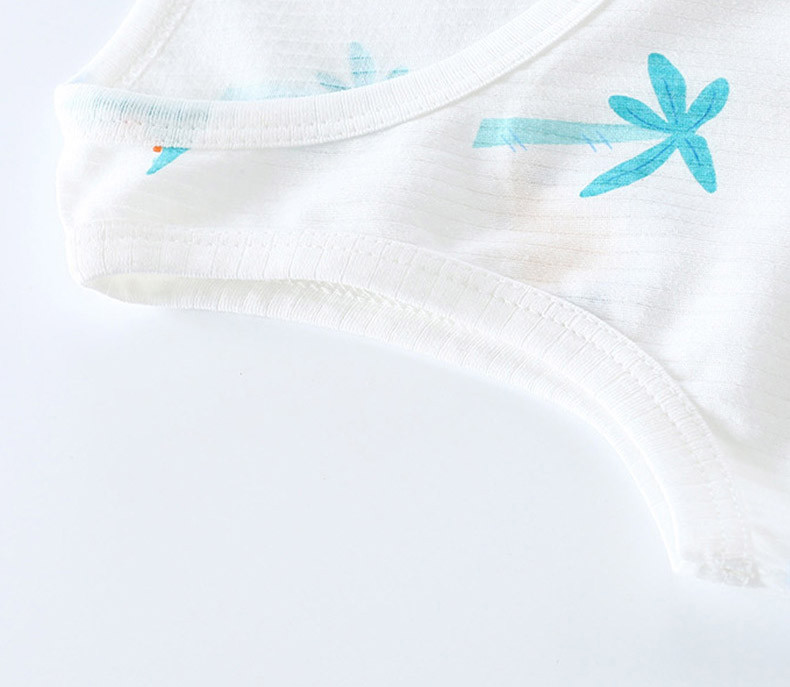 Ljetni dječji pamučni prsluk, tanki, dječaci, djevojčice, beba, prozračna zaštita za trbuh, pamučna jacquard donja majica bez rukava