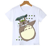 Тениска Kawaii Totoro Детска забавна японска карикатура Spirited Away Детски дрехи Студио Ghibli Аниме Графични тениски Топ за момчета/момичета