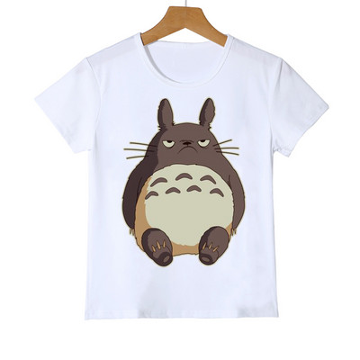 Тениска Kawaii Totoro Детска забавна японска карикатура Spirited Away Детски дрехи Студио Ghibli Аниме Графични тениски Топ за момчета/момичета