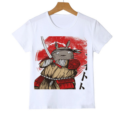 Тениска Kawaii Totoro Детска забавна японска карикатура Spirited Away Детски дрехи Студио Ghibli Аниме Графични тениски Топ за момчета/момичета