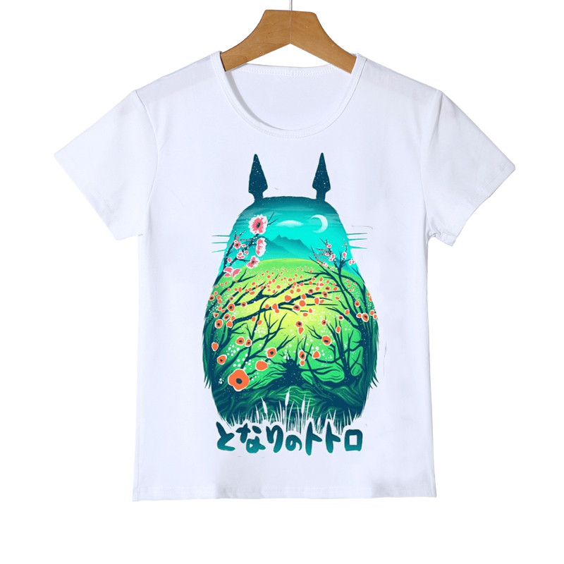 Kawaii Totoro T Shirt Παιδικά Αστεία Ιαπωνικά κινούμενα σχέδια Spirited Away Παιδικά ρούχα Στούντιο Ghibli Anime Γραφικά μπλουζάκια για αγόρια/κορίτσια Κορυφή