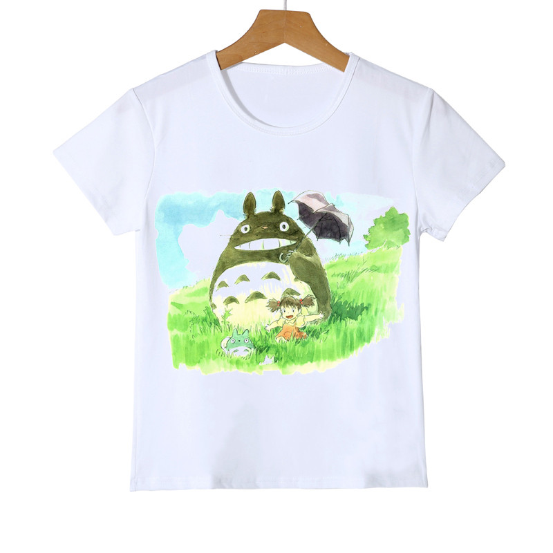 Kawaii Totoro T Shirt Παιδικά Αστεία Ιαπωνικά κινούμενα σχέδια Spirited Away Παιδικά ρούχα Στούντιο Ghibli Anime Γραφικά μπλουζάκια για αγόρια/κορίτσια Κορυφή