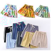 Καλοκαιρινό σορτς κοριτσιών 2-14 ετών Κορεάτικα βρεφικά ρούχα από μουσελίνα Άνετα αθλητικά σορτς με ρίγες που αναπνέουν Παιδικά καθημερινά παντελόνια για παιδιά