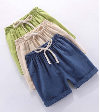 2-14 години Момиче Момче Летни къси панталони Корейски бебешки дрехи от муселин Удобни дишащи спортни шорти на райета Детски ежедневни панталони за деца