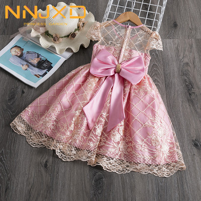 Καλοκαιρινό ροζ κορίτσι φόρεμα Χαριτωμένο παιδικό φόρεμα Παιδικό κορίτσι φόρεμα μικρής πριγκίπισσας για γαμήλιο πάρτι 1 2 3 4 5 6 7 8 9 10 χρονών κοριτσάκια