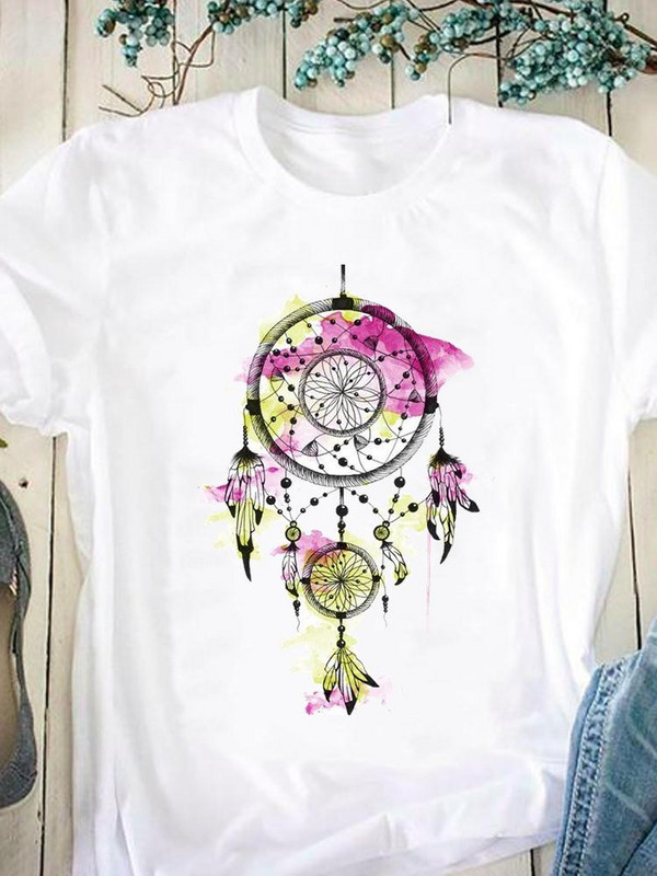 Εκτύπωση Μόδα Μονόκερος Πρόσωπο Υπέροχο χαριτωμένο γραφικό μπλουζάκι Καλοκαιρινό casual ρούχα Γυναικεία κοντομάνικα ρούχα Μπλουζάκι γυναικείο μπλουζάκι