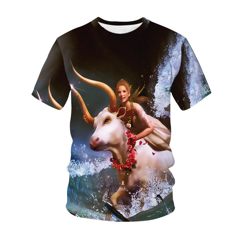 Kawaii Animals Deer 3D τυπωμένο παιδικό μπλουζάκι Μόδα Casual Cartoons T-shirt αγόρια κορίτσια Harajuku Παιδικά ρούχα για κορίτσια