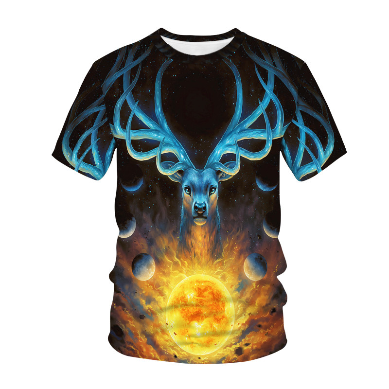 Kawaii Animals Deer 3D τυπωμένο παιδικό μπλουζάκι Μόδα Casual Cartoons T-shirt αγόρια κορίτσια Harajuku Παιδικά ρούχα για κορίτσια