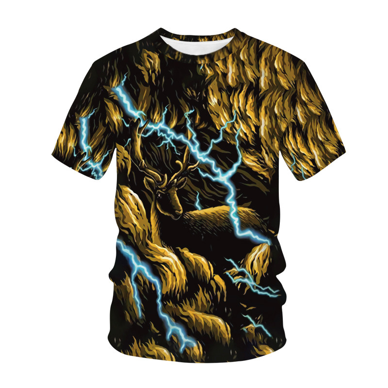 Kawaii Animals Deer 3D τυπωμένο παιδικό μπλουζάκι Μόδα Casual Cartoons T-shirt αγόρια κορίτσια Harajuku Παιδικά ρούχα για κορίτσια