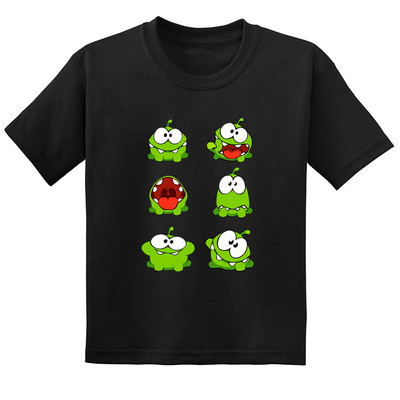 Vruća igra Cut The Rope Om Nom Stories Žaba Dječja majica s crtanim filmovima Dječja odjeća Ljetne majice za malu djecu Dječaci Djevojčice, GKT5410