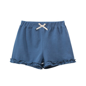 2023 Детски къси панталони Едноцветни летни свободни панталони за момичета Ежедневни детски дрехи Къси момичета в корейски стил 2-7 години