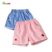 Hiheart Kids Girls Traper kratke traperice Ležerni kroj Kratke hlače za plažu Denim Pamučne vezene traperice za djevojčice od 2 do 13 godina