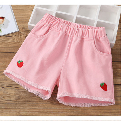 Hiheart Kids Girls Traper kratke traperice Ležerni kroj Kratke hlače za plažu Denim Pamučne vezene traperice za djevojčice od 2 do 13 godina