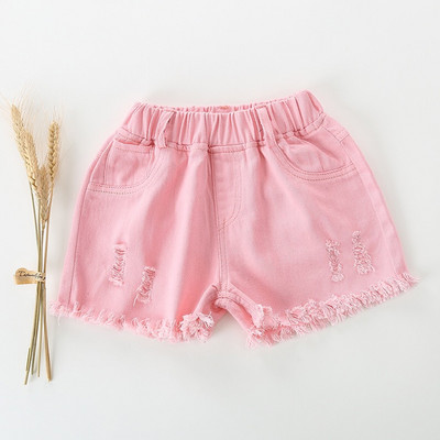 Hiheart Kids Girls Traper kratke traperice Ležerni kroj Kratke hlače za plažu Denim Pamučne vezene traperice za djevojčice od 2 do 13 godina