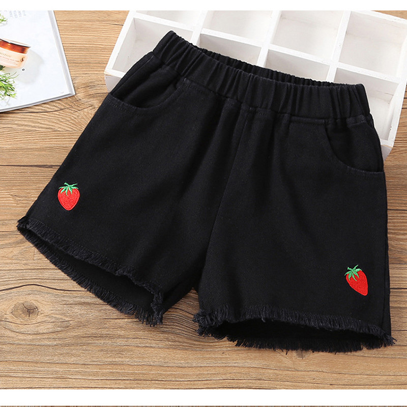 Hiheart Kids Girls Traper kratke traperice Ležerni kroj Kratke hlače za plažu Denim Pamučne vezene traperice za djevojčice od 2 do 13 godina