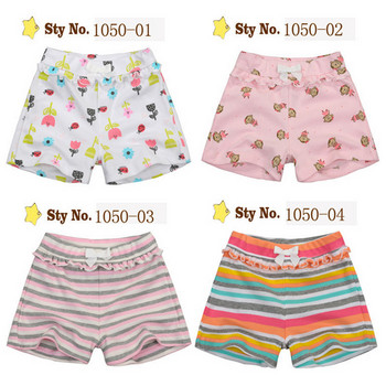 Летни памучни шорти за момичета бебешки шорти детски летни панталони горещи панталони за момичета удобни меки многоцветни по избор