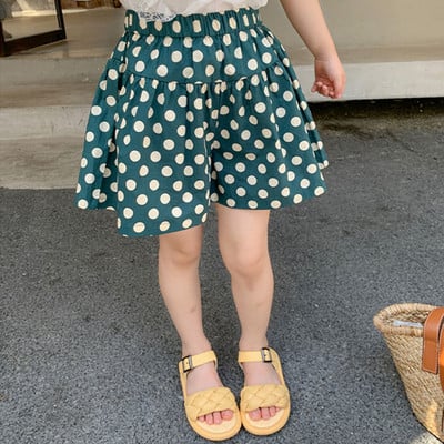 2-6 éves gyerekek lány rövidnadrágok nyári laza pontmintás elasztikus derék vékony nadrágok lány alsók