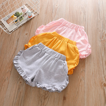 Καλοκαίρι 2022 Νέο κοριτσίστικο σορτς Παιδικό καθημερινό βαμβακερό ελαστικό κοντό παντελόνι Βρεφικά ρούχα 1-6Y Παιδικά μοδάτα καραμέλα έγχρωμα σορτς