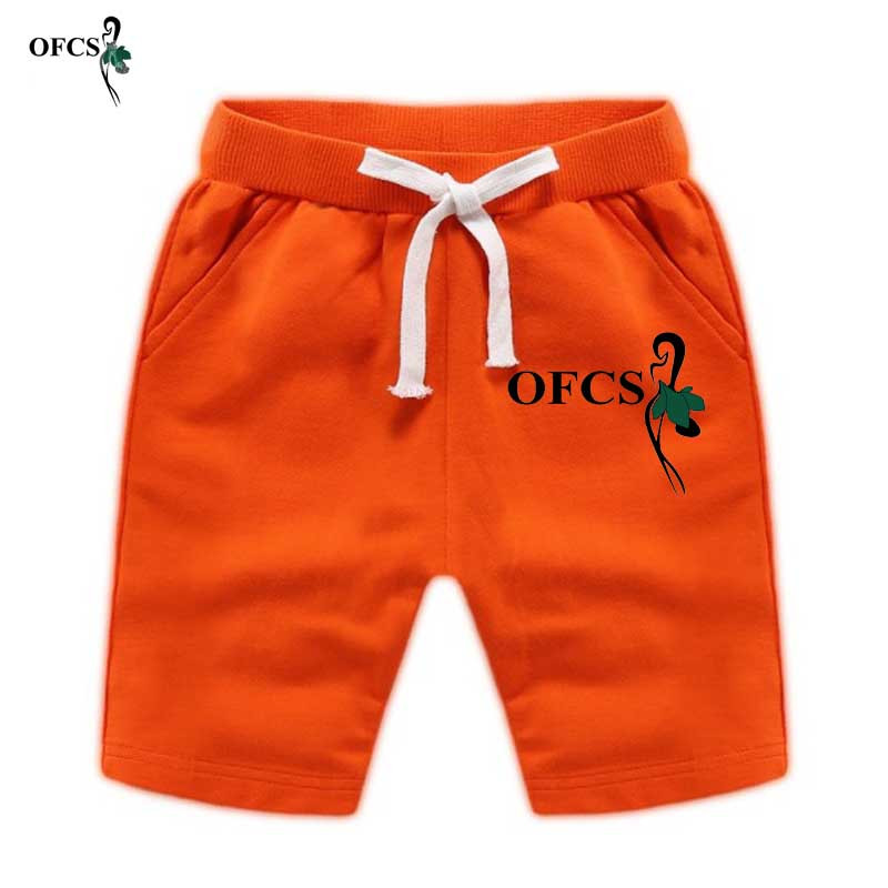 Dječje modne kratke hlače Jednobojne kratke hlače za plažu za dječake Hlače za djevojčice s elastičnim strukom Dječja pokretna odjeća Marka OFCS za 18M-12god.