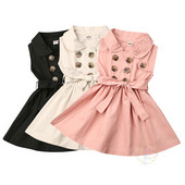 Dječja haljina za djevojčice od 1 do 6 godina, bez rukava, svečane haljine s pojasom za djevojčice, ljetni dječji kostimi za djevojčice