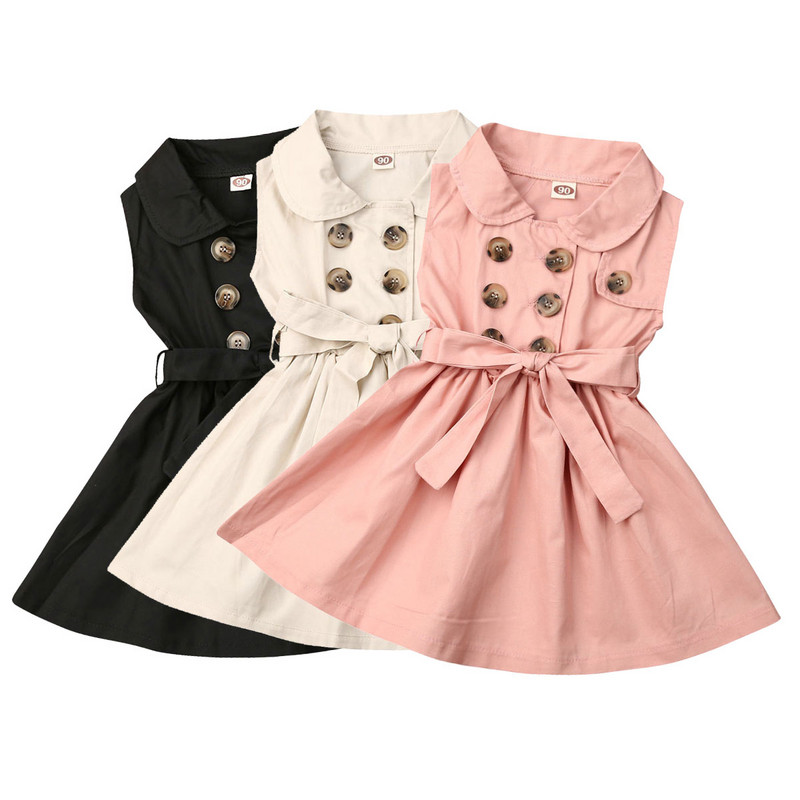 Dječja haljina za djevojčice od 1 do 6 godina, bez rukava, svečane haljine s pojasom za djevojčice, ljetni dječji kostimi za djevojčice