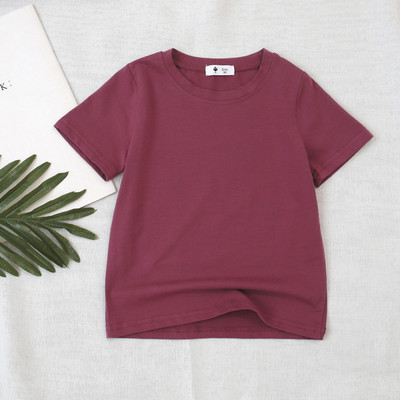 VIDMID dječja majica za djevojčice Dječaci za djevojčice Pamučne majice kratkih rukava Majice kratkih rukava dječja ljetna jednobojna odjeća za dječake 4006 01