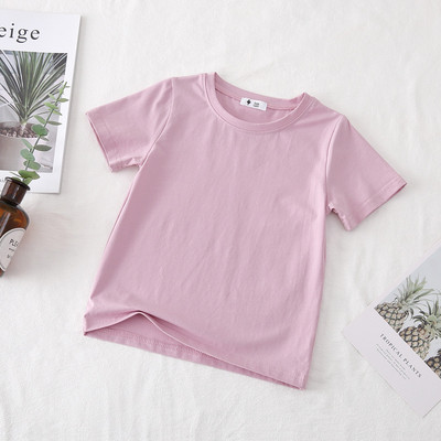 VIDMID dječja majica za djevojčice Dječaci za djevojčice Pamučne majice kratkih rukava Majice kratkih rukava dječja ljetna jednobojna odjeća za dječake 4006 01