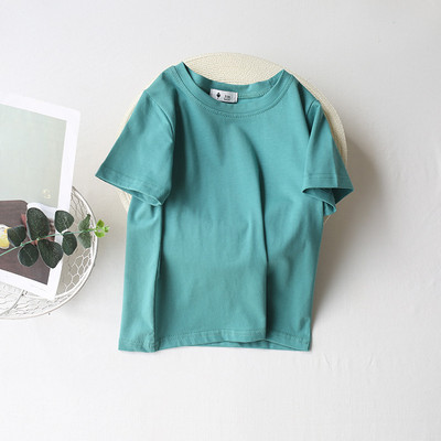 VIDMID dječja majica za djevojčice Dječaci za djevojčice Pamučne majice kratkih rukava Majice kratkih rukava dječja ljetna jednobojna odjeća za dječake 4006 01