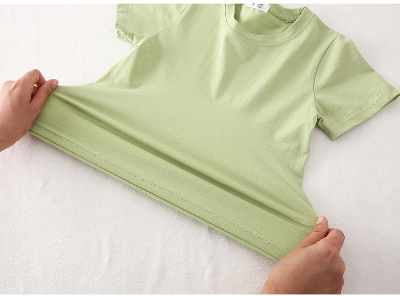 VIDMID dječja majica za djevojčice Dječaci za djevojčice Pamučne majice kratkih rukava Majice kratkih rukava dječja ljetna jednobojna odjeća za dječake 4006 01