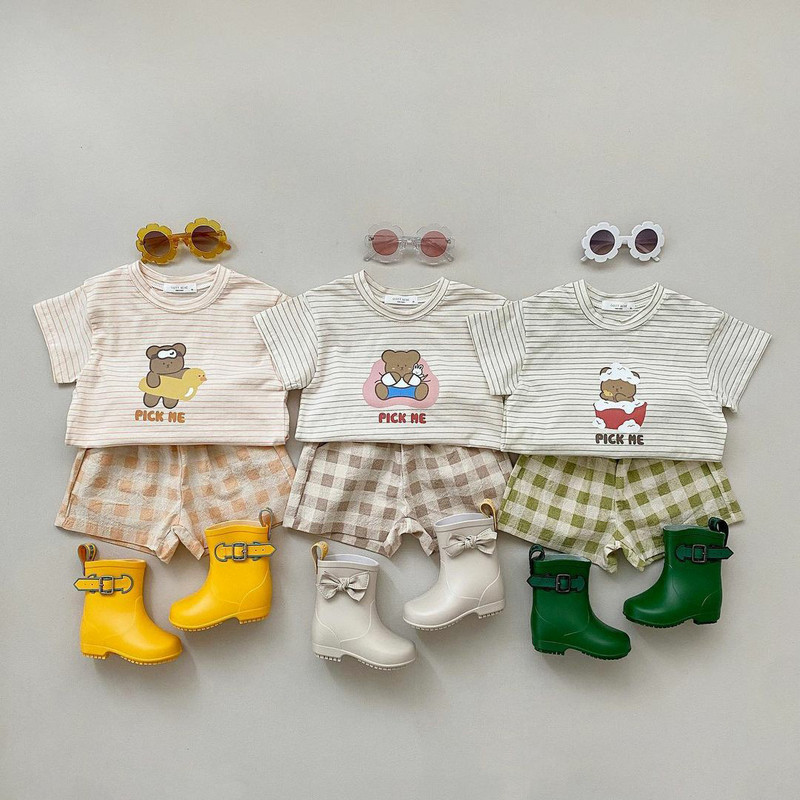 Dječje kratke hlače za djevojčice i dječake Ležerne karirane kratke hlače za novorođenče Hlače Pamuk Ljetne kratke hlače za plažu 2023. Tanka dječja odjeća