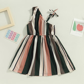 ma&baby 3-7Y Haljina bez rukava za djevojčice Prugaste haljine A kroja za malu djecu D01