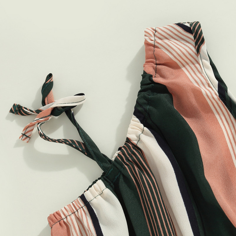 ma&baby 3-7Y Haljina bez rukava za djevojčice Prugaste haljine A kroja za malu djecu D01