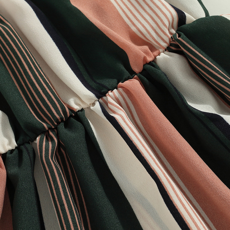 ma&baby 3-7Y Haljina bez rukava za djevojčice Prugaste haljine A kroja za malu djecu D01