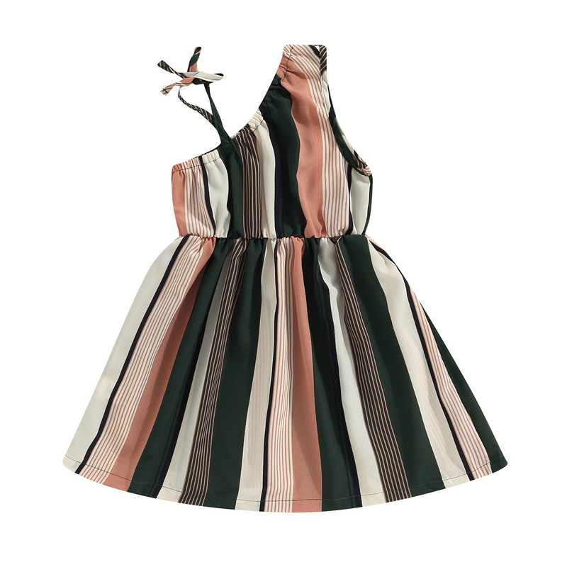 ma&baby 3-7Y Haljina bez rukava za djevojčice Prugaste haljine A kroja za malu djecu D01