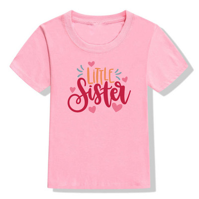 Big Sister Little Sister Dječja majica kratkih rukava za djevojčice Odgovarajuće majice Ljetna majica Dječja odjeća Majica kratkih rukava za malu djecu