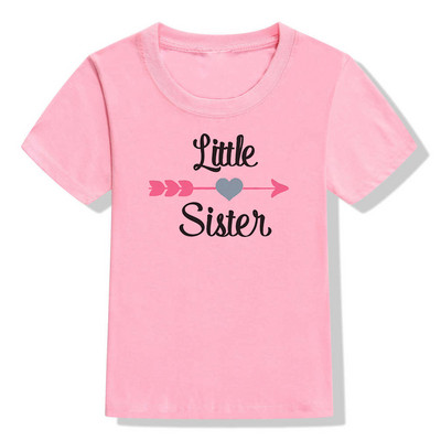 Big Sister Little Sister Dječja majica kratkih rukava za djevojčice Odgovarajuće majice Ljetna majica Dječja odjeća Majica kratkih rukava za malu djecu